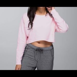 Lululemon Oh Hey Cropped Pullover Sweatshirt